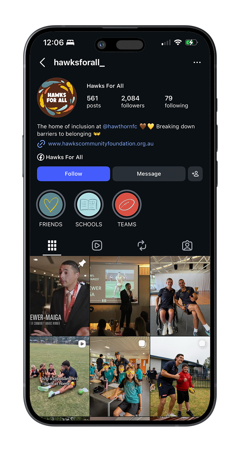 Hawks For All social